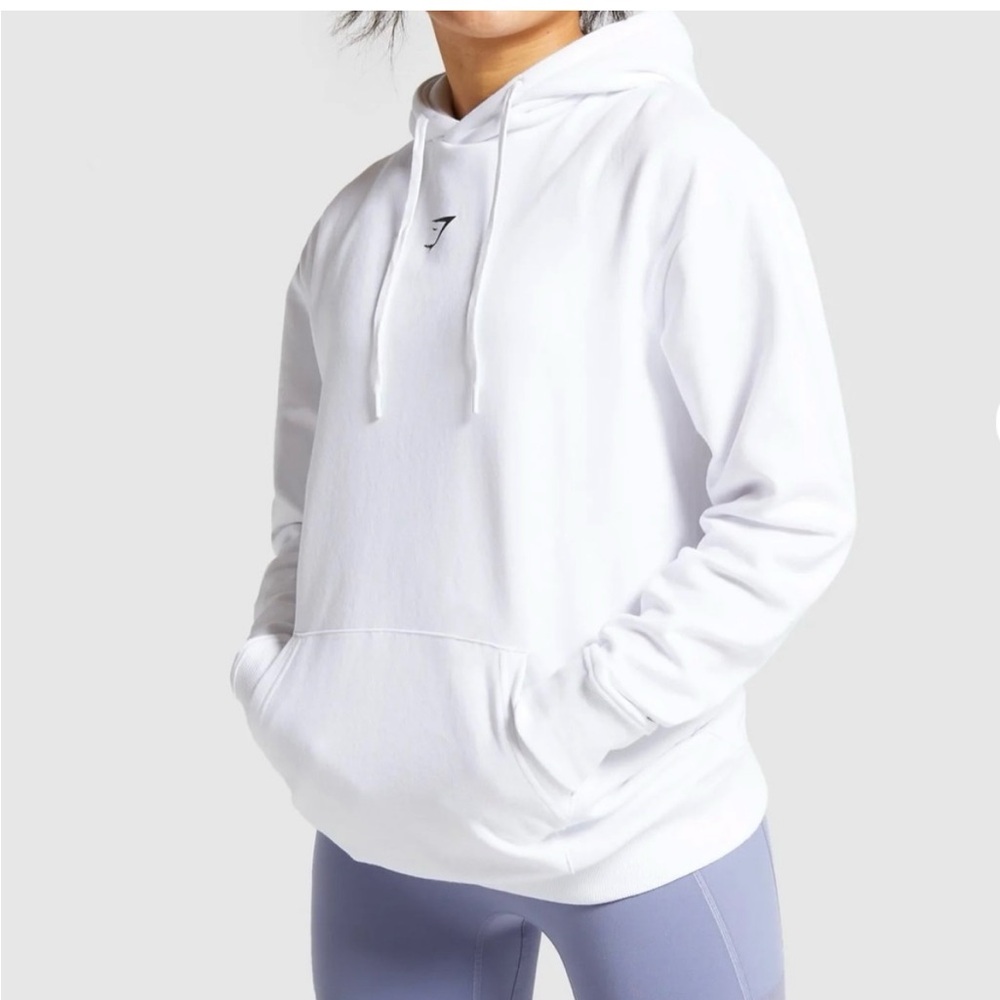White Gymshark Hoodie for Women